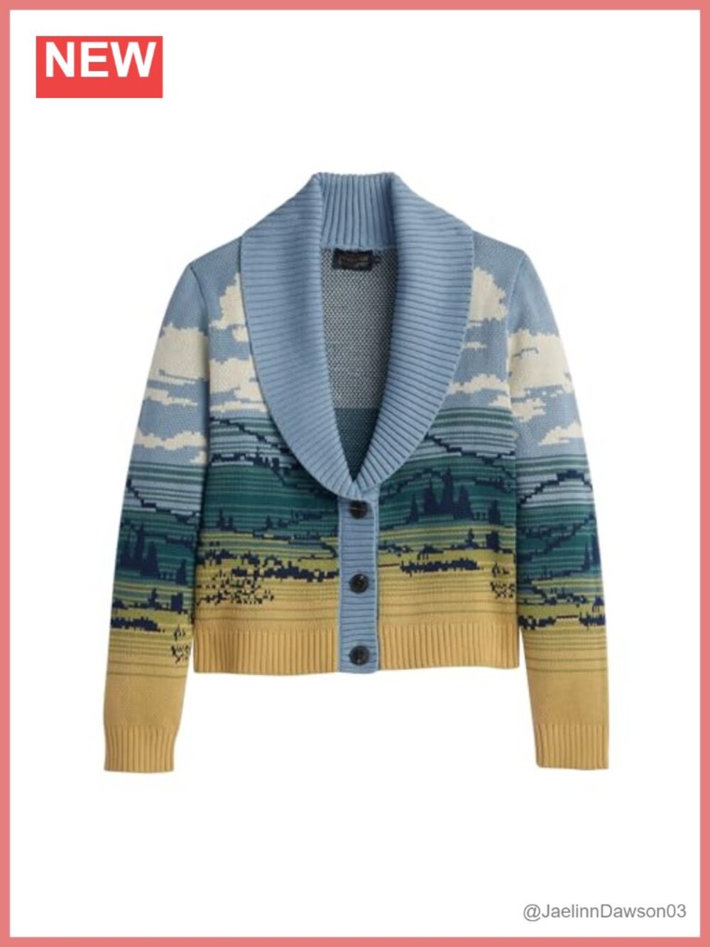 Women's 100% Cotton Shawl Collar Cardigan Sweater